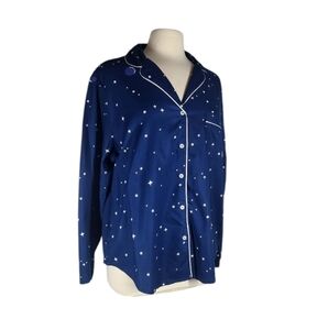 NWT Victorias Secret Star Planet Night Pajama Shirt Size Large